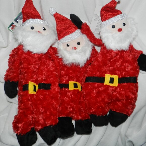 PETLOU  FLOPPY SANTA LARGE 19" DOG SQUEAKER TOY RED/WHITE NWT🆕 Fast💨⚡🚚 - Picture 1 of 11